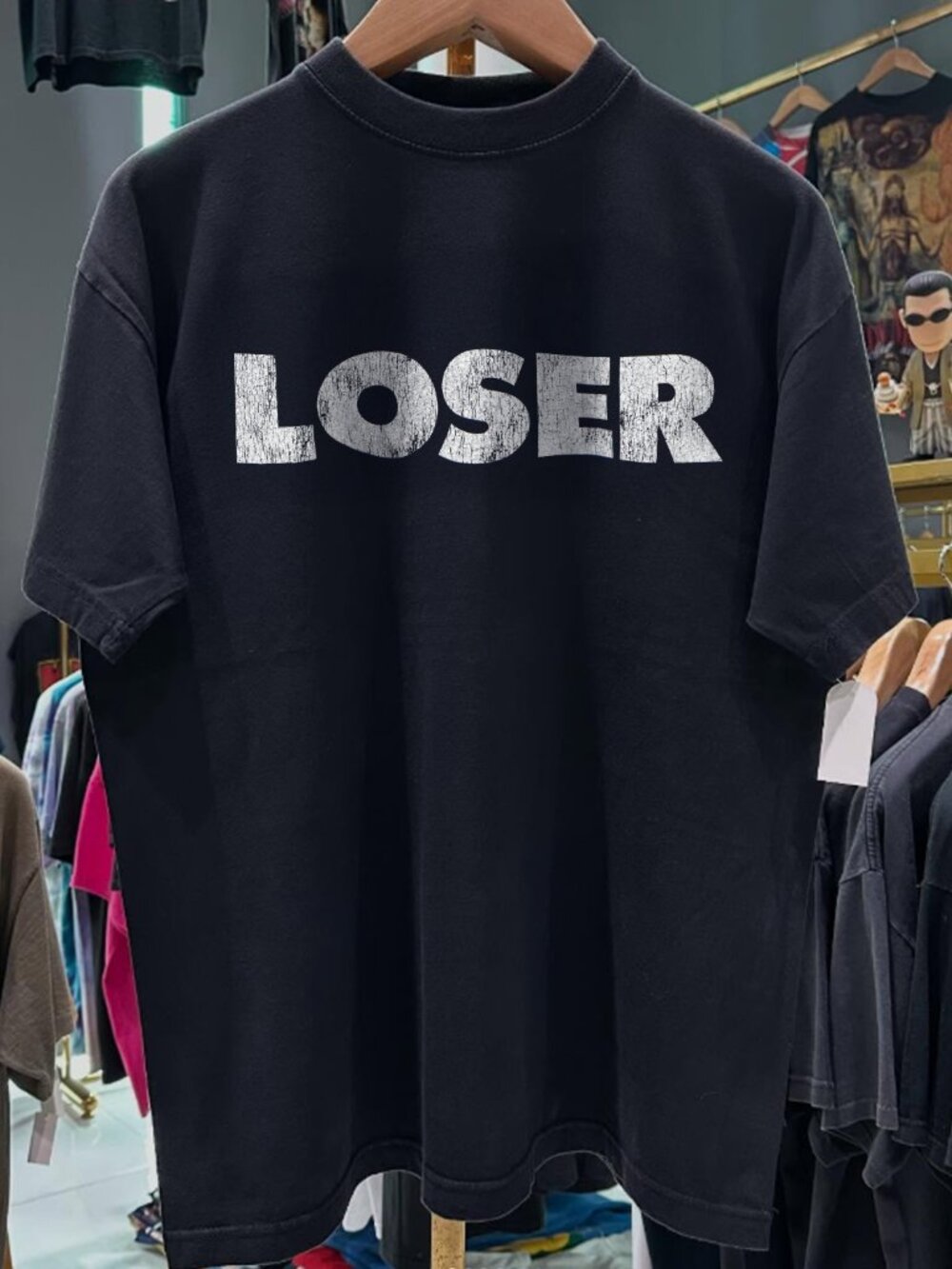 90s Loser Sub-Pop Rare Black T-Shirt